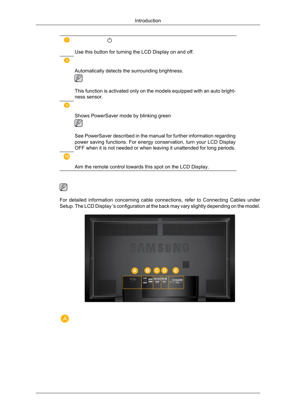 Rear | Samsung 650TS User Manual | Page 5 / 29