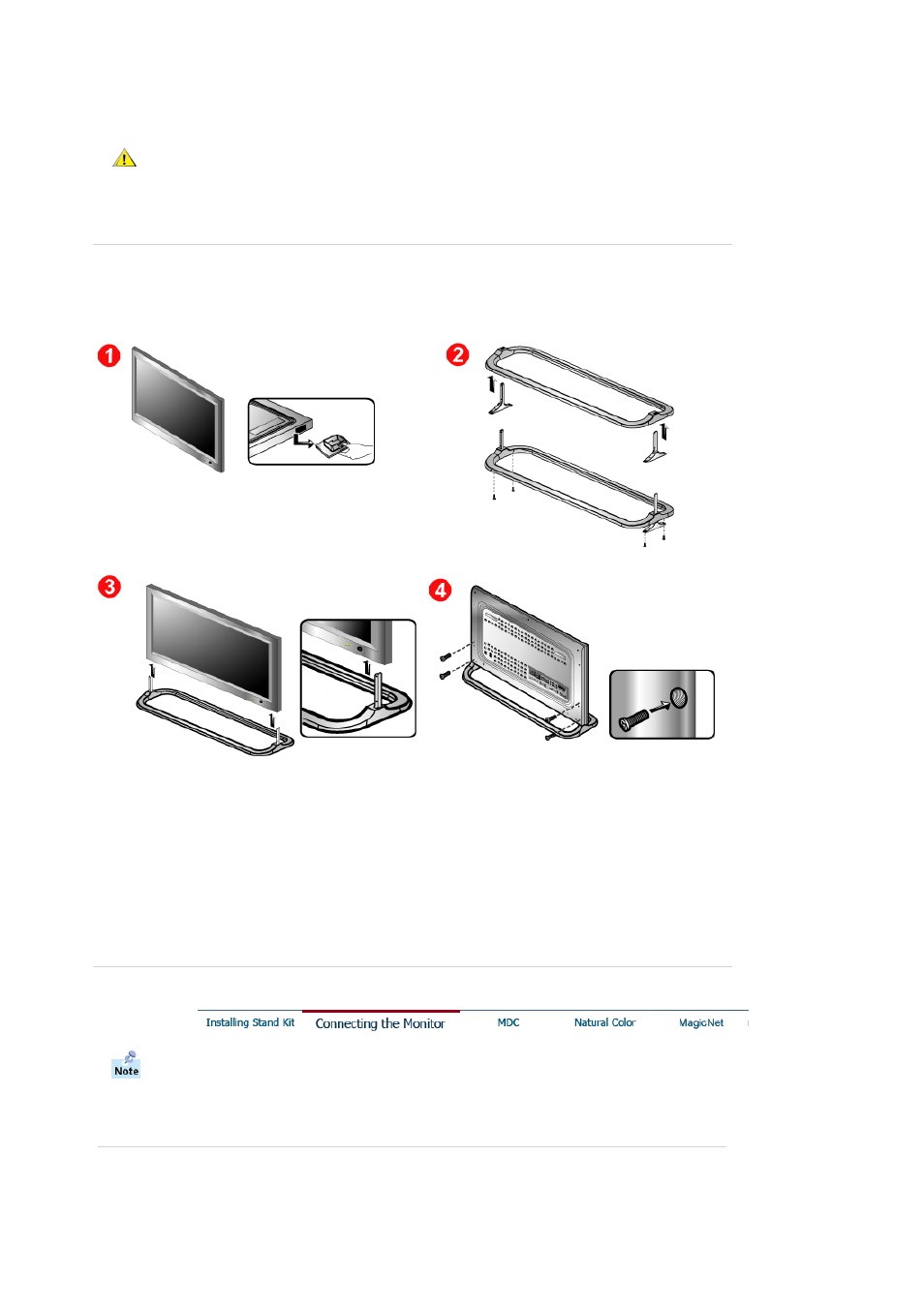 Connecting the monitor | Samsung 403Tn User Manual | Page 28 / 112