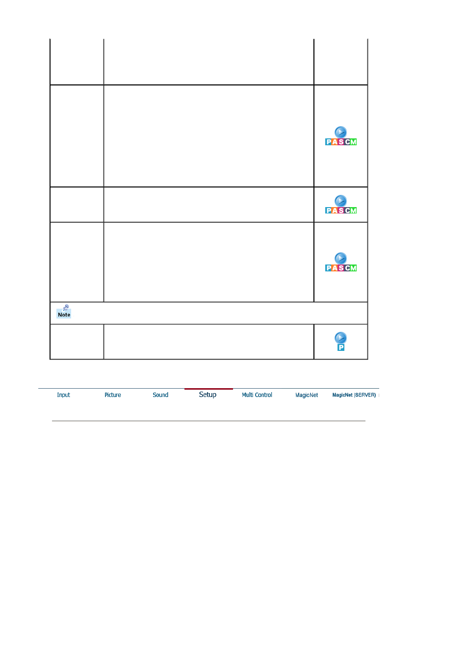 Setup | Samsung 403Tn User Manual | Page 56 / 112