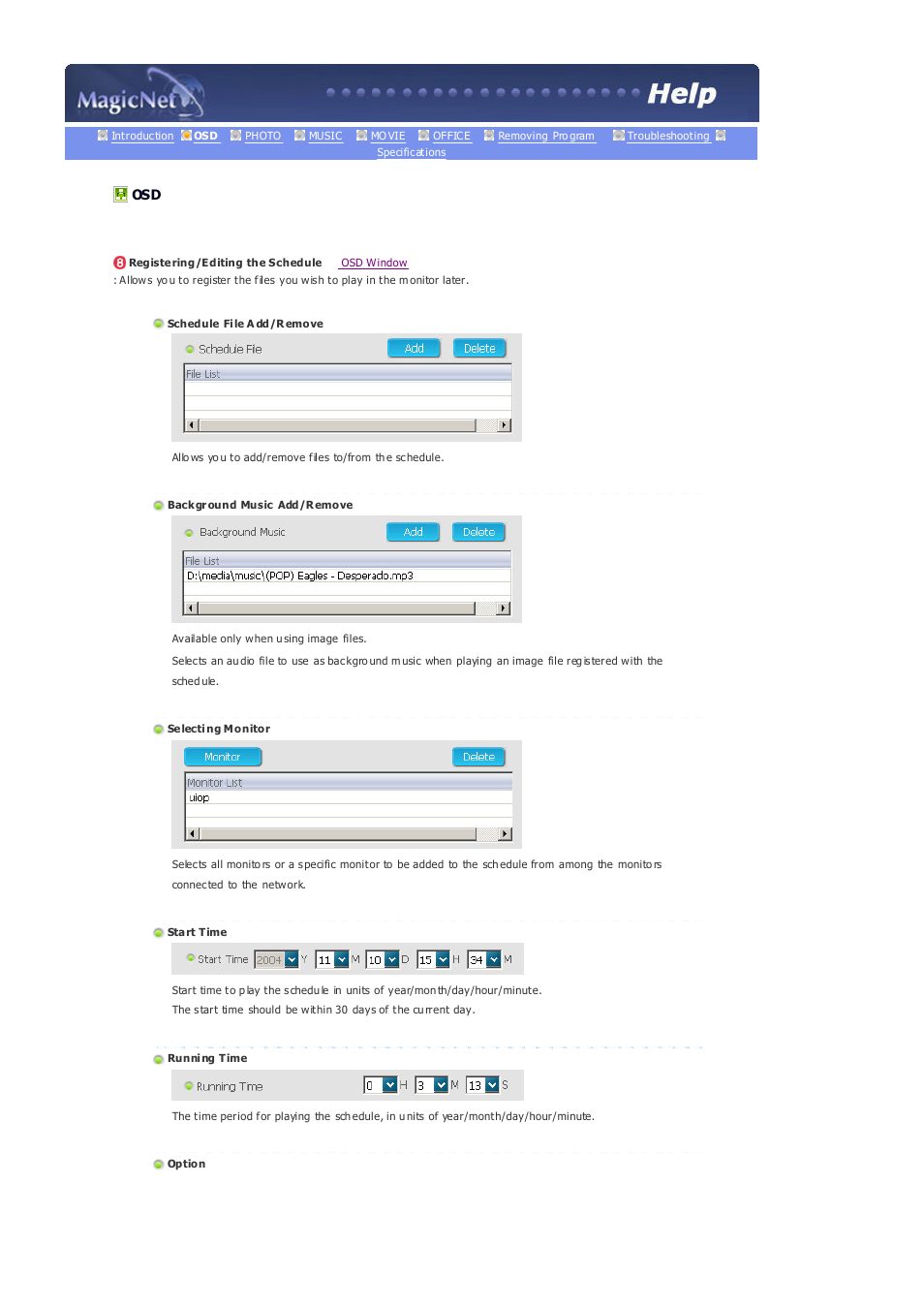 Registering / the schedule | Samsung 403Tn User Manual | Page 71 / 112