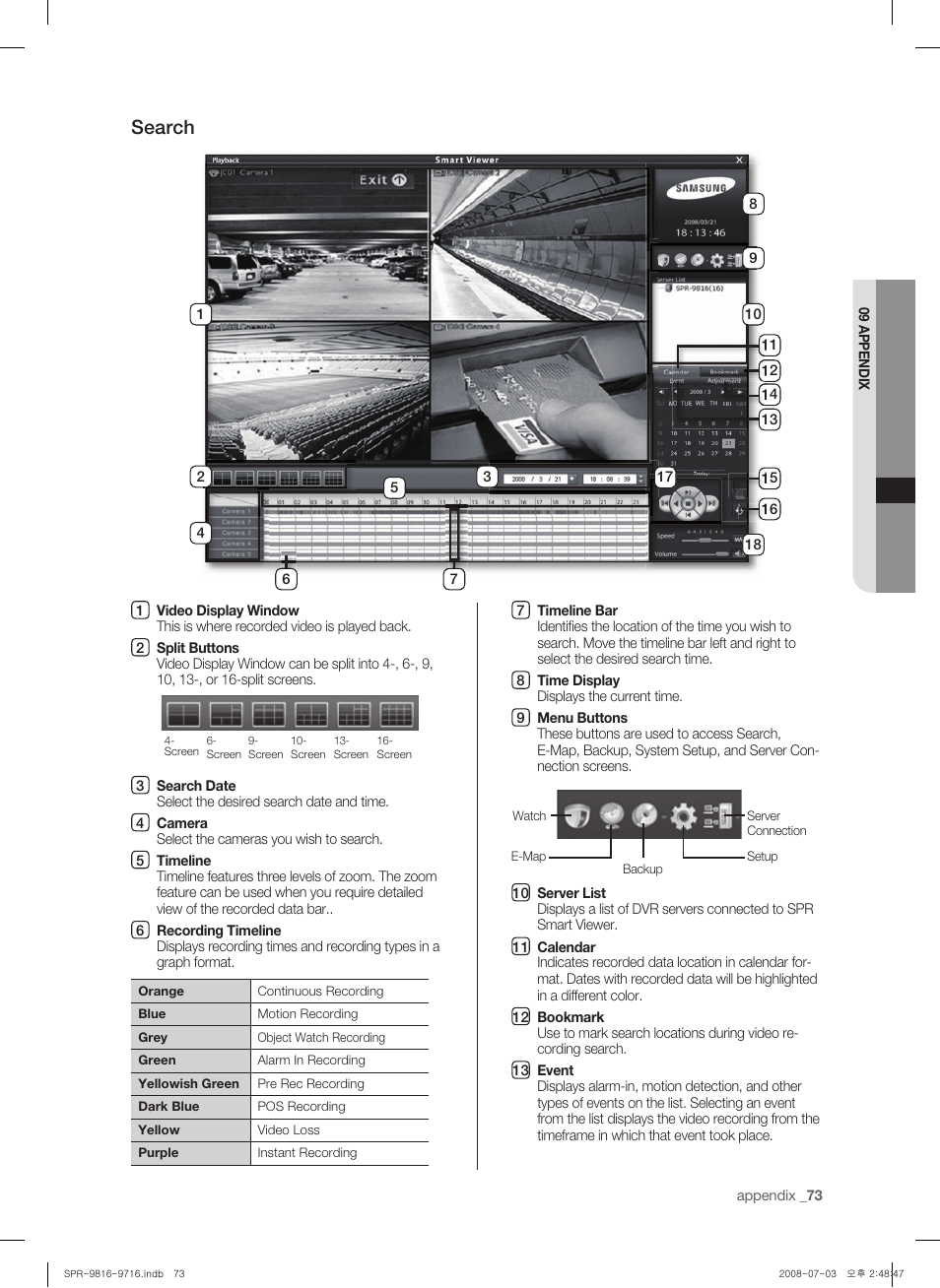 Search | Samsung SHR-9716 User Manual | Page 77 / 97