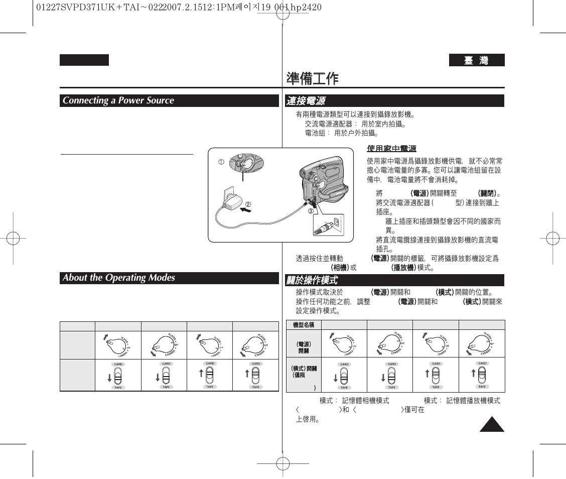 Preparation | Samsung D371W(i) User Manual | Page 19 / 110