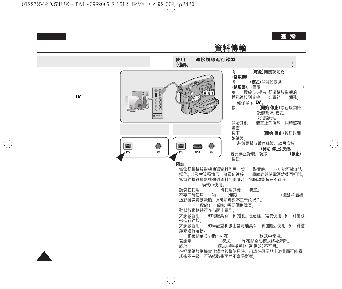 Ieee 1394 data transfer, Ieee 1394 | Samsung D371W(i) User Manual | Page 92 / 110