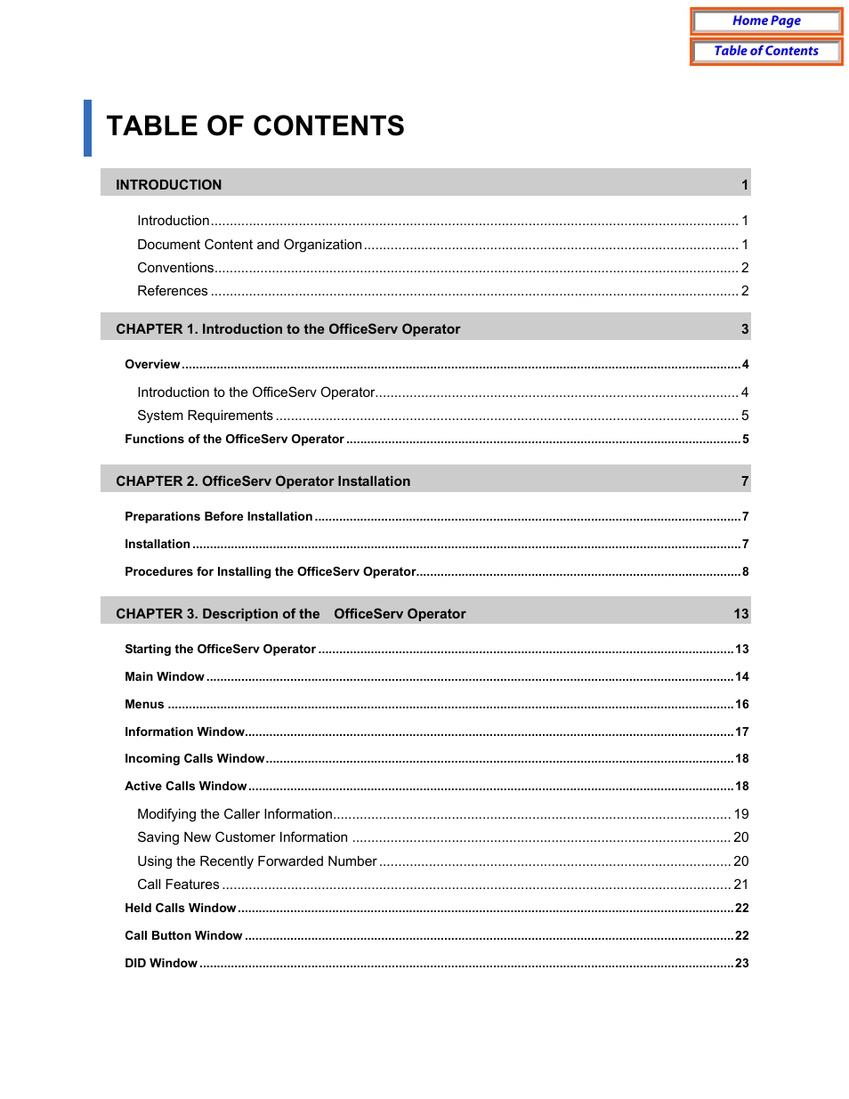 Samsung OfficeServ User Manual | Page 3 / 100