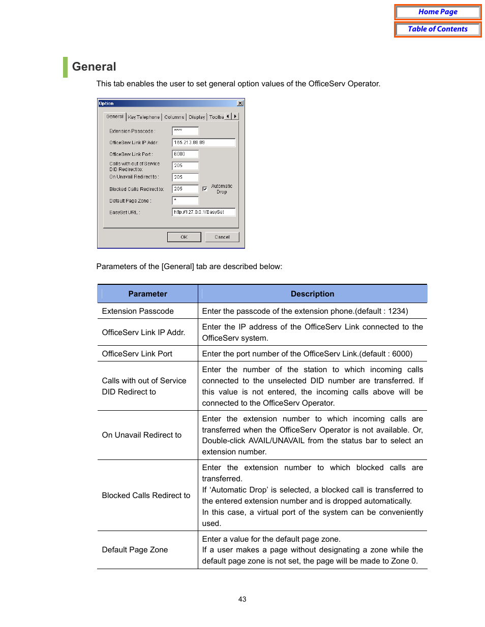 General | Samsung OfficeServ User Manual | Page 49 / 100