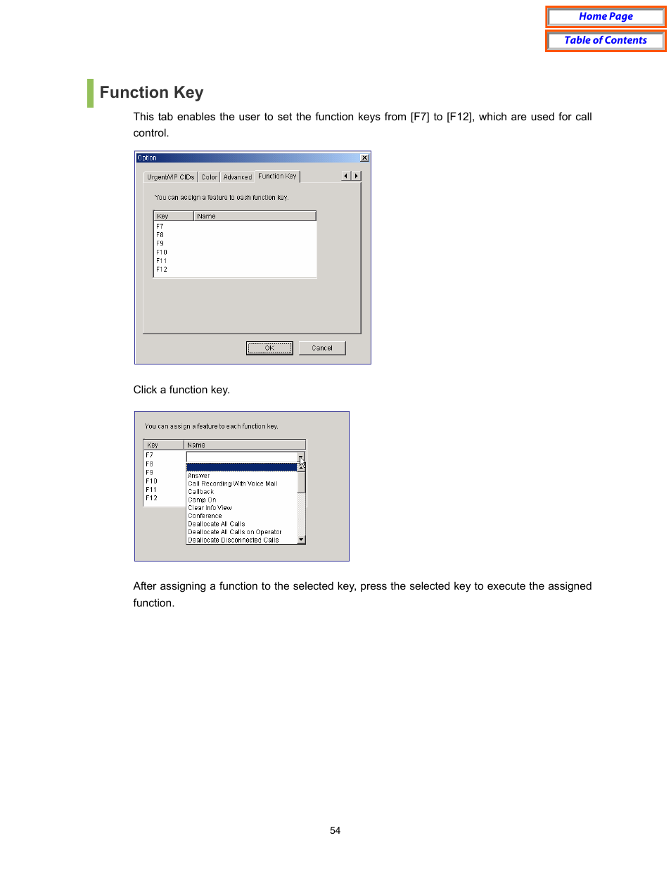 Function key | Samsung OfficeServ User Manual | Page 60 / 100