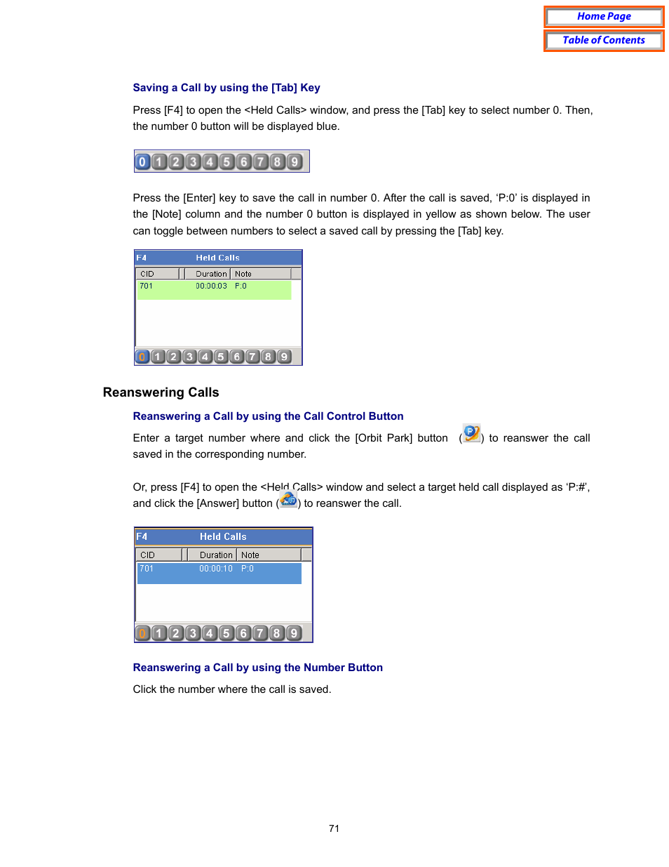 Reanswering calls | Samsung OfficeServ User Manual | Page 77 / 100
