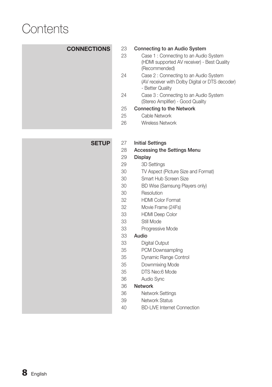Samsung BD-D7000 User Manual | Page 8 / 74