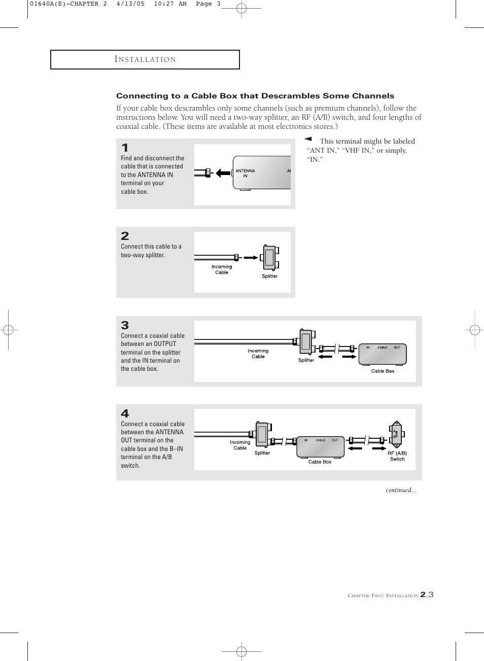 Samsung CSL2099DV User Manual | Page 15 / 71
