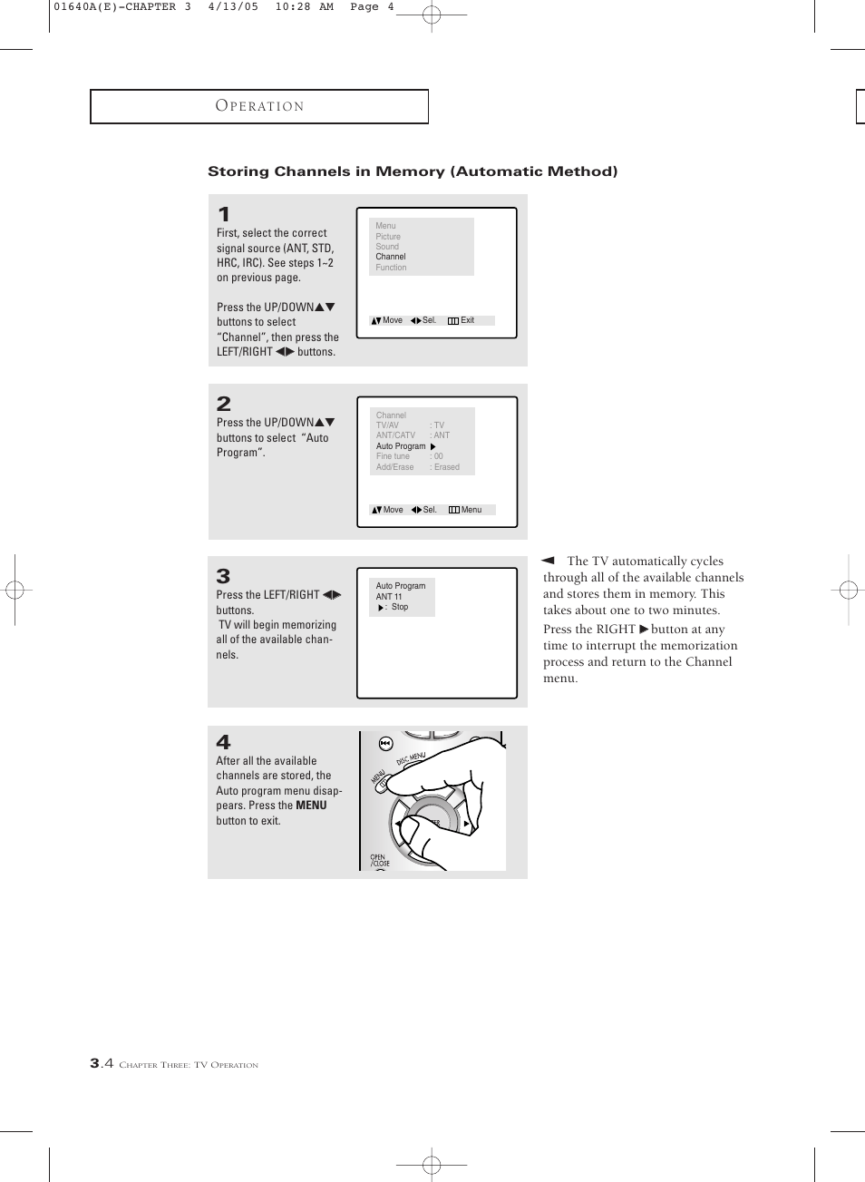 Samsung CSL2099DV User Manual | Page 22 / 71