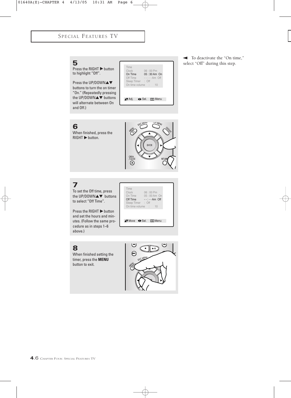 Samsung CSL2099DV User Manual | Page 36 / 71