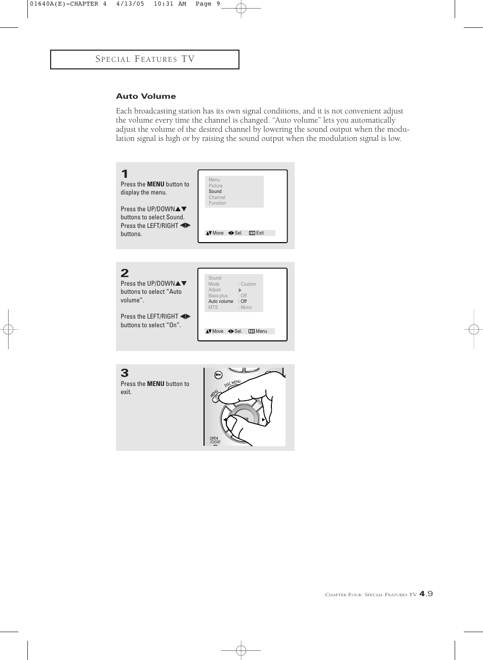 Samsung CSL2099DV User Manual | Page 39 / 71