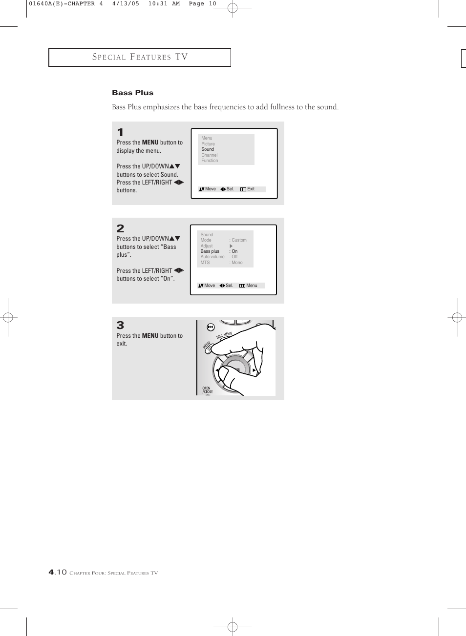 Samsung CSL2099DV User Manual | Page 40 / 71
