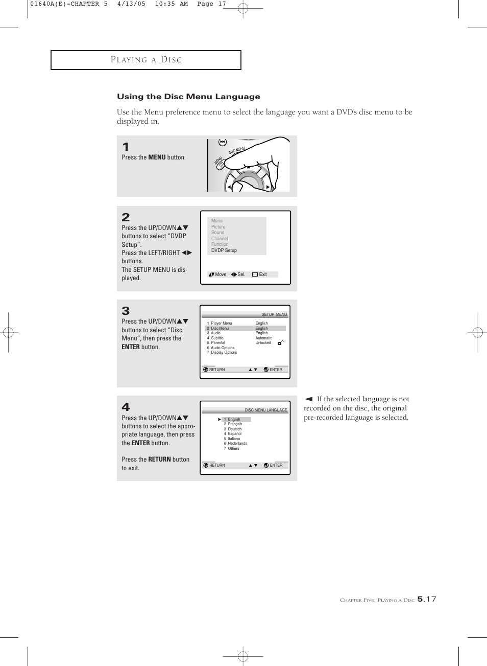 Samsung CSL2099DV User Manual | Page 63 / 71