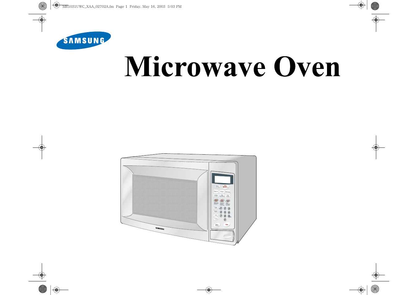 Samsung MR1031UWC User Manual | 26 pages