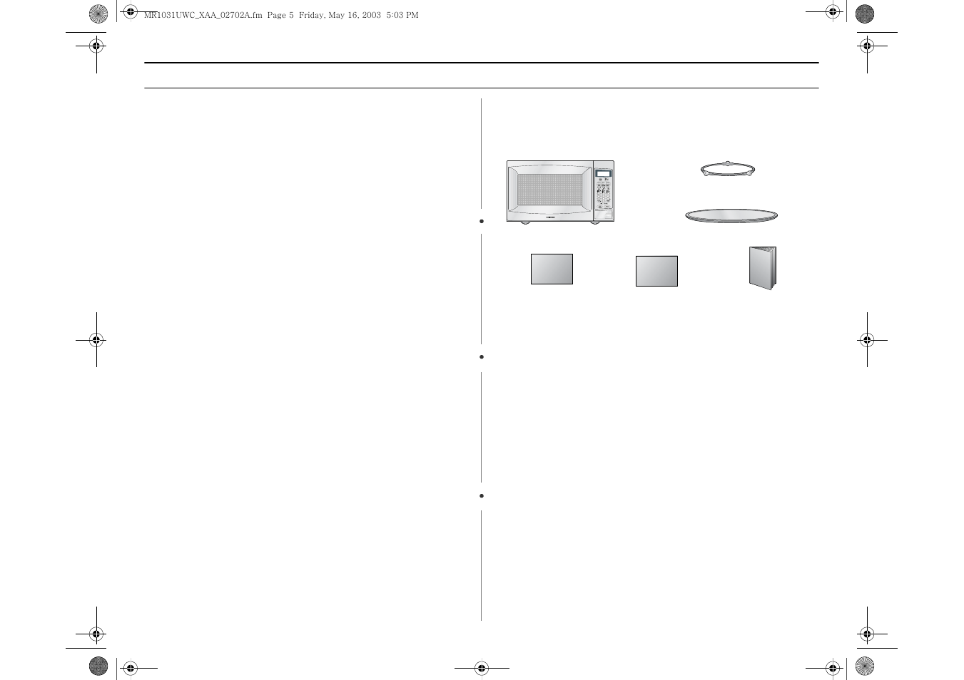 Samsung MR1031UWC User Manual | Page 5 / 26