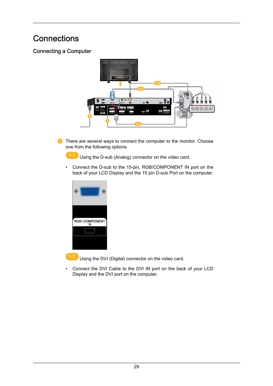 Connections | Samsung 700TSN-2 User Manual | Page 23 / 35