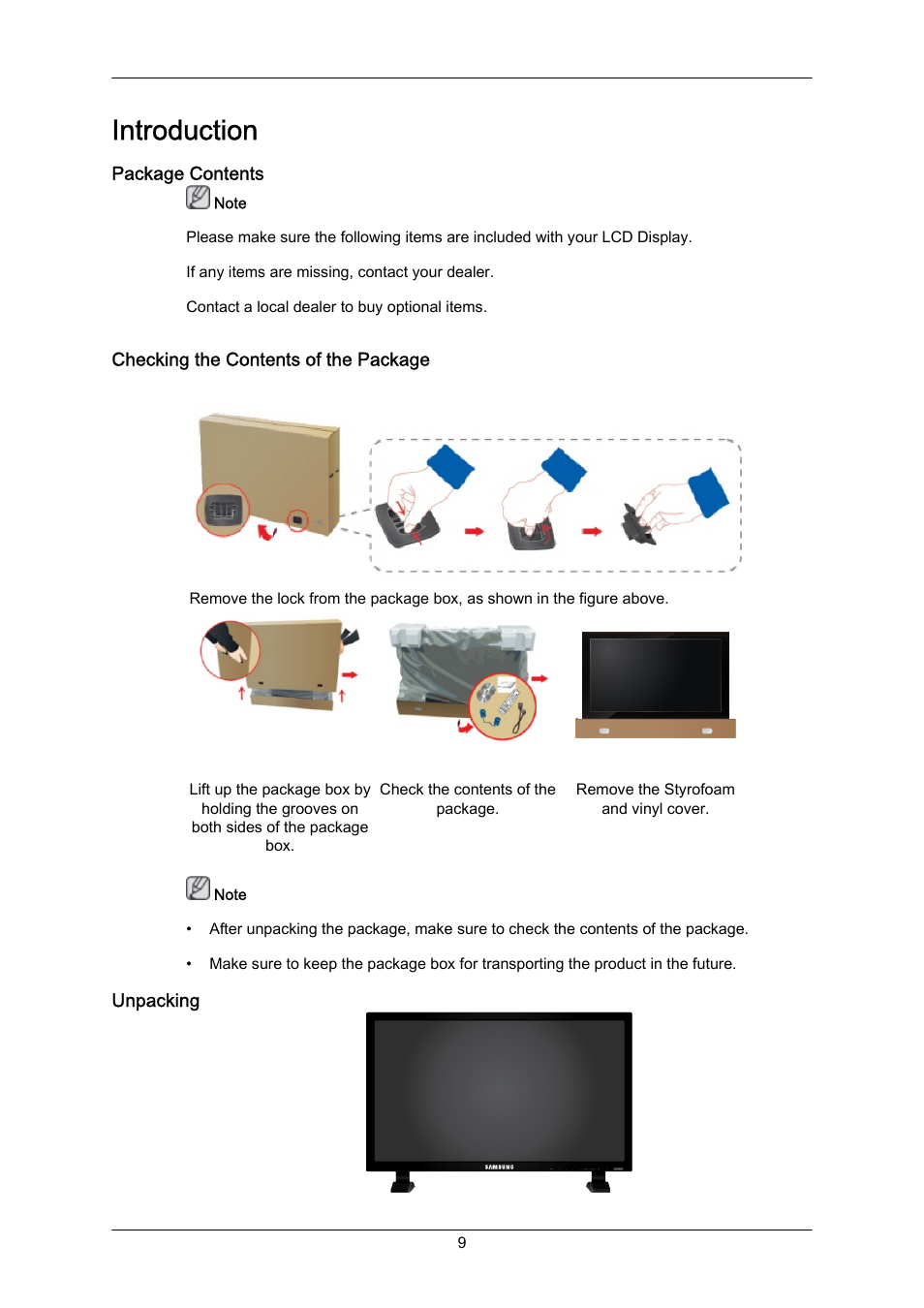 Introduction | Samsung 700TSN-2 User Manual | Page 3 / 35