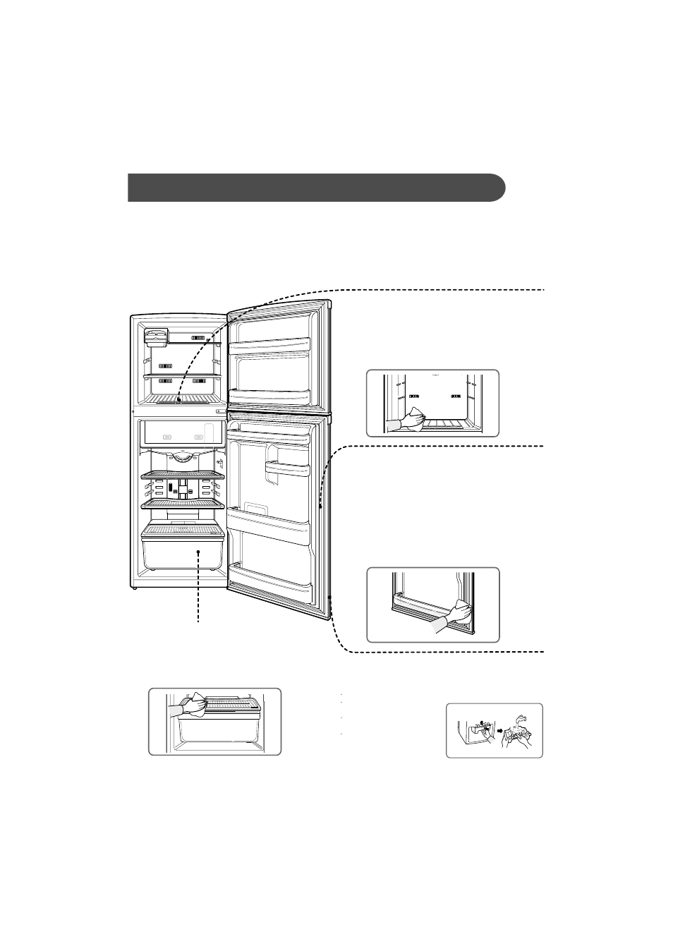 Cleaning the refrigerator | Samsung SR210NME User Manual | Page 15 / 16