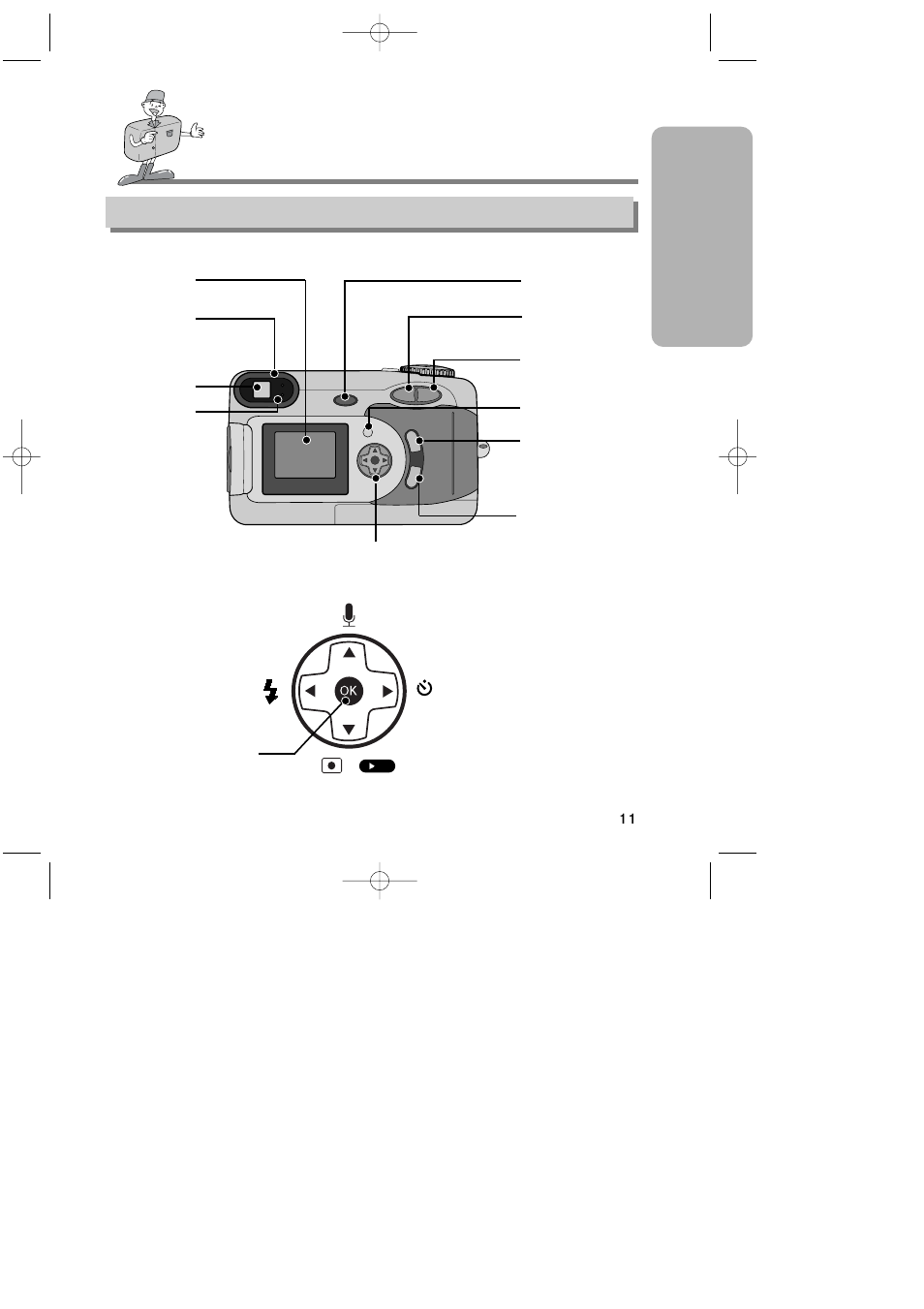 Identification of features, Ready, Product exterior (back) | Samsung Digimax350 SE User Manual | Page 11 / 120