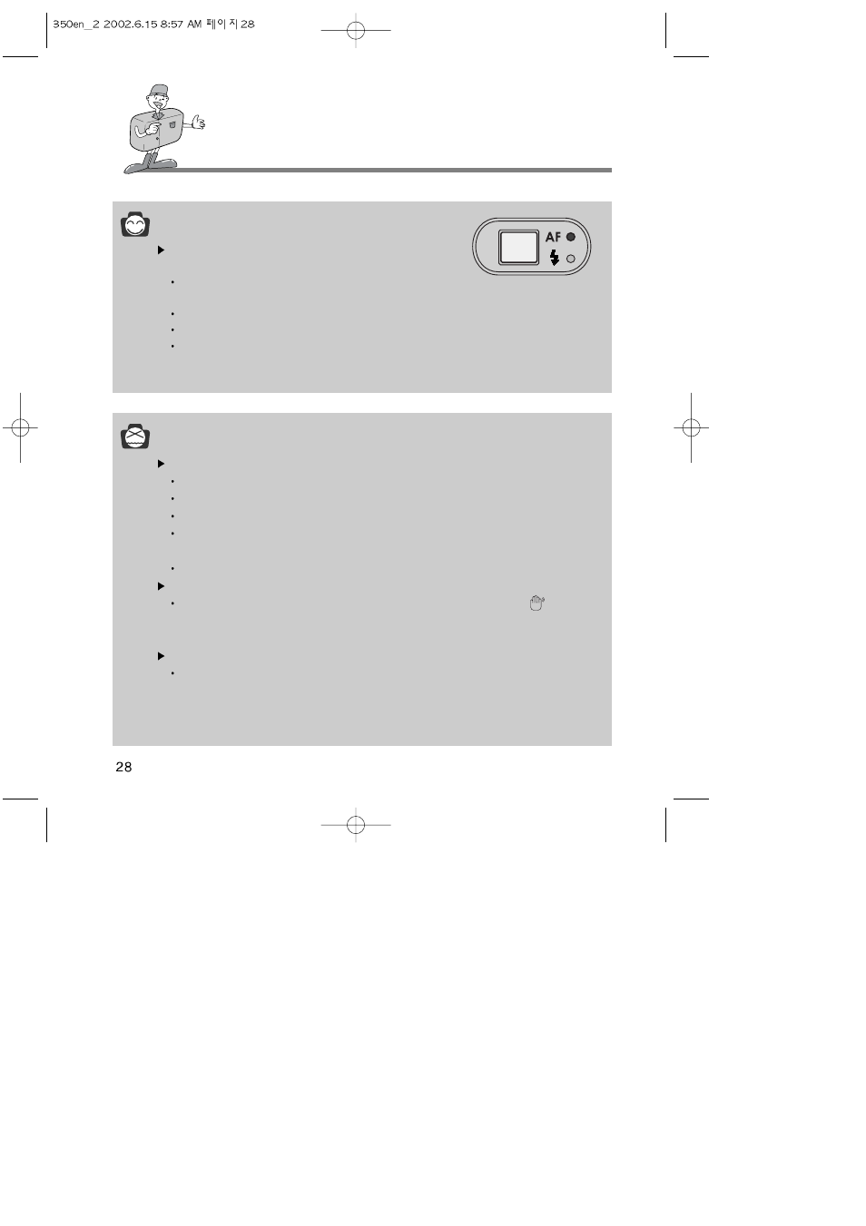 Taking photos, Reference | Samsung Digimax350 SE User Manual | Page 28 / 120