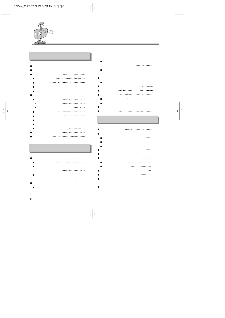 Samsung Digimax350 SE User Manual | Page 6 / 120
