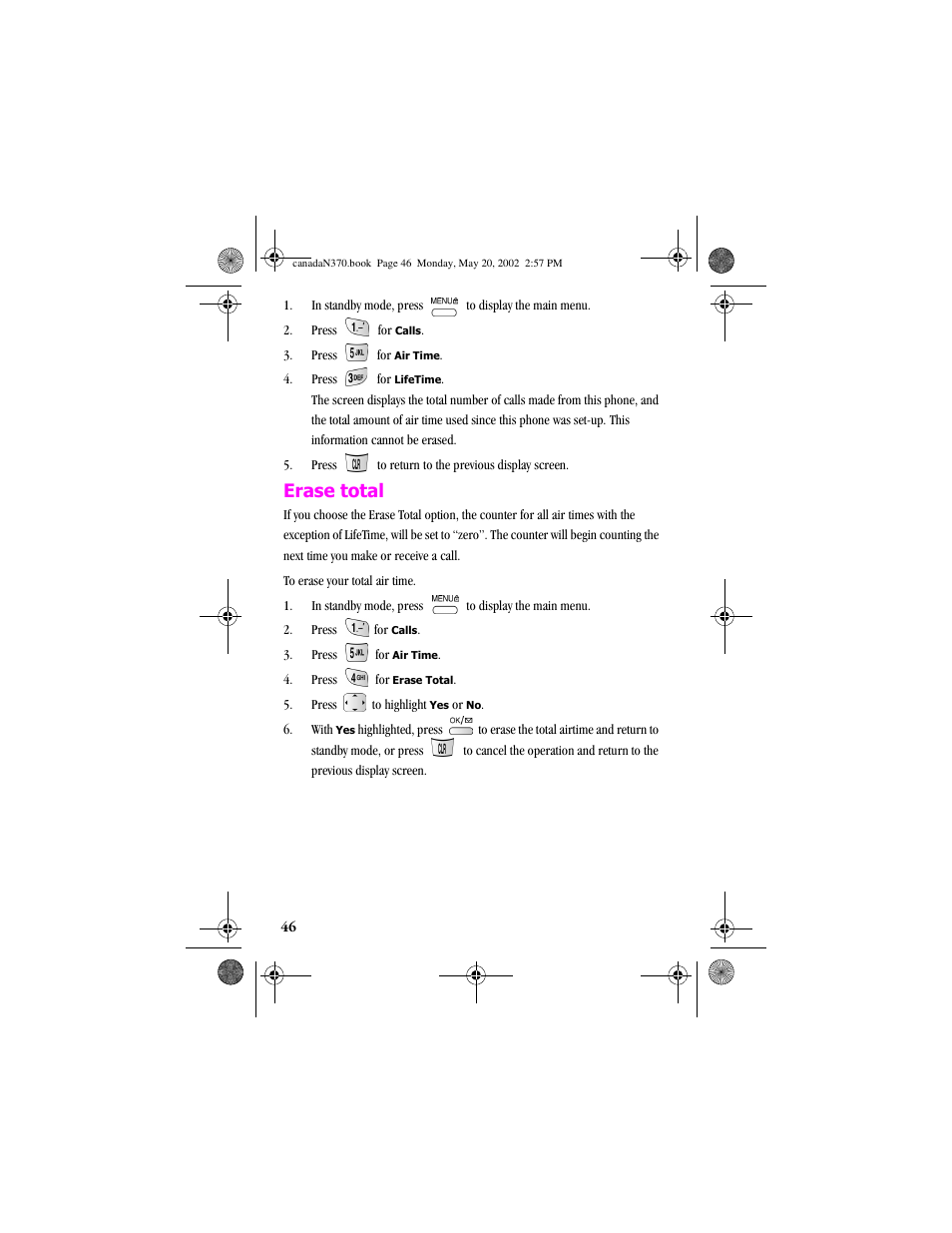 Erase total | Samsung 20040414141622906 User Manual | Page 46 / 152
