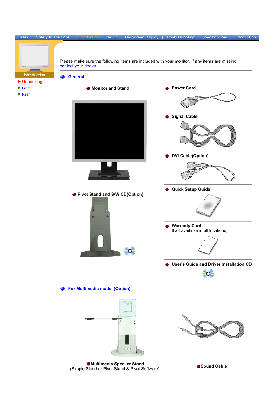 Syncmaster 191t | Samsung 181T User Manual | Page 9 / 69