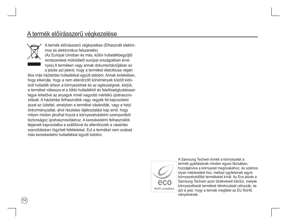 A termék előírásszerű végkezelése | Samsung D760 User Manual | Page 127 / 162