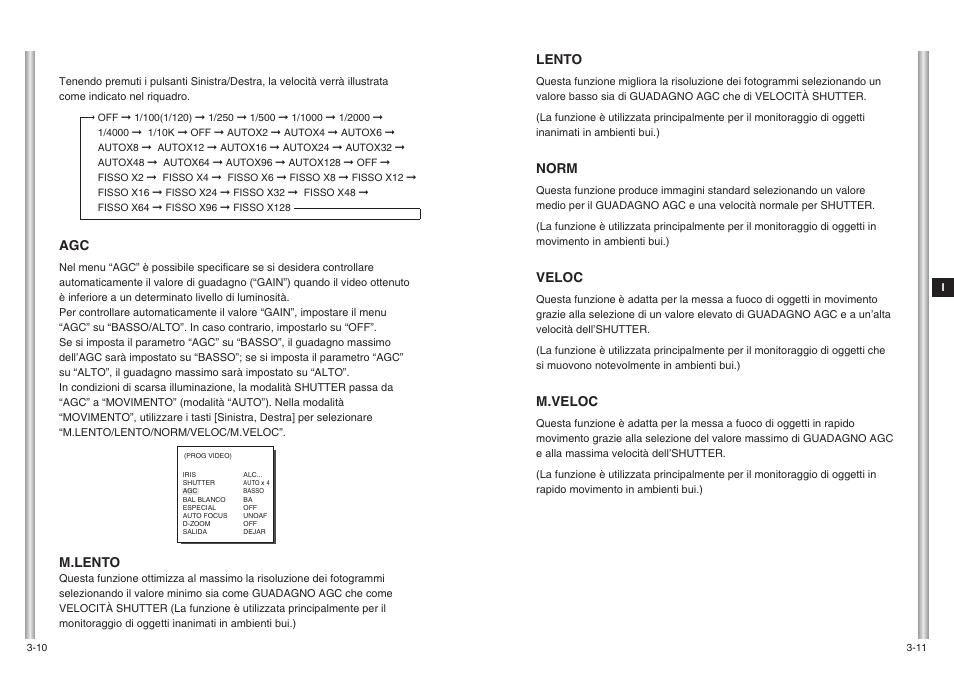 Lento, Norm, Veloc | M.veloc, M.lento | Samsung SCC-643(P) User Manual | Page 132 / 140