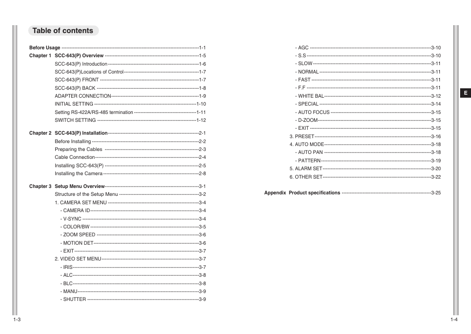 Samsung SCC-643(P) User Manual | Page 4 / 140