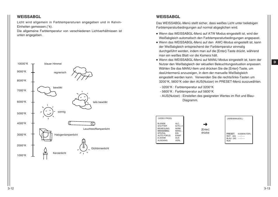Weissabgl | Samsung SCC-643(P) User Manual | Page 49 / 140