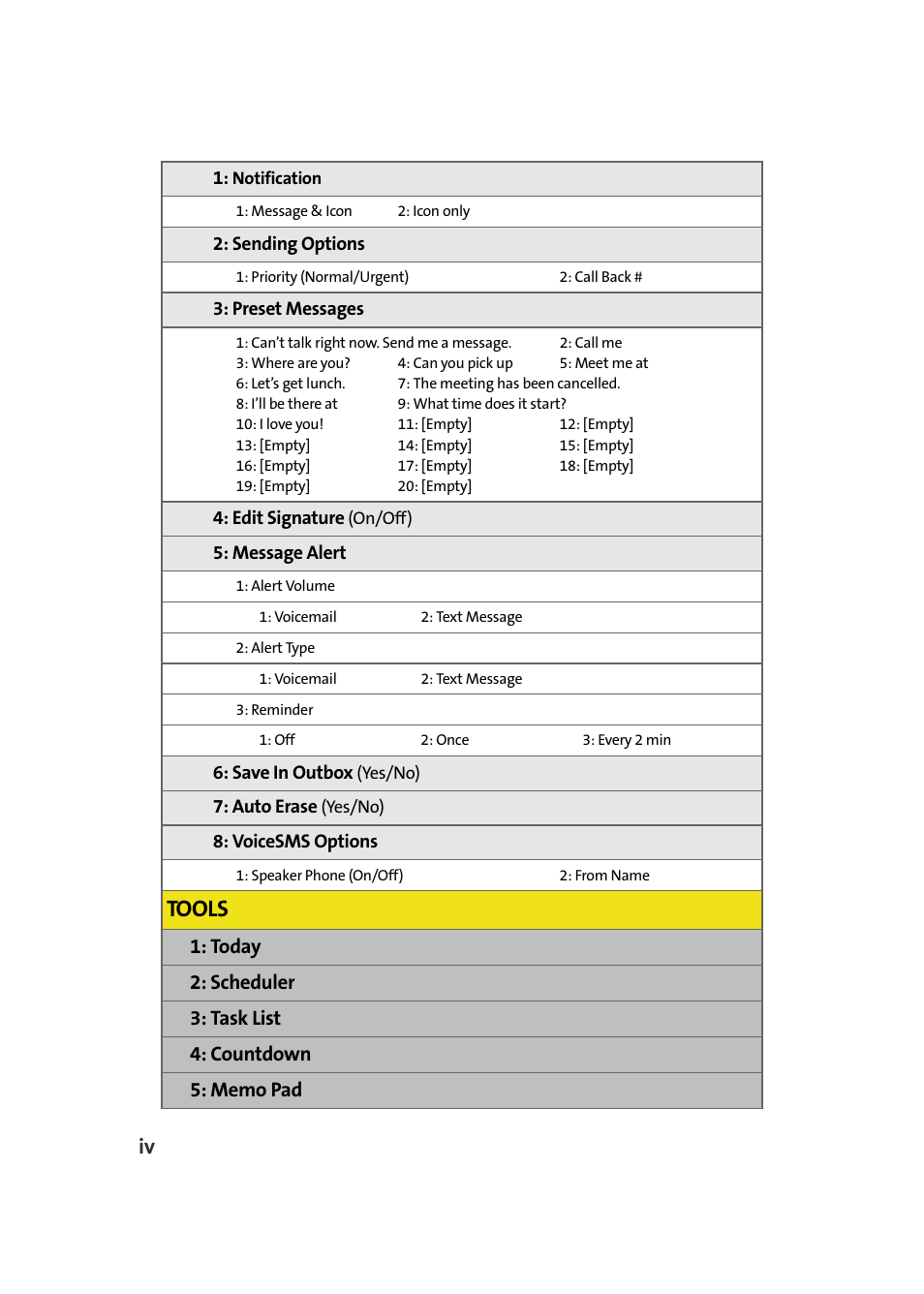 Tools | Samsung A580 User Manual | Page 10 / 197