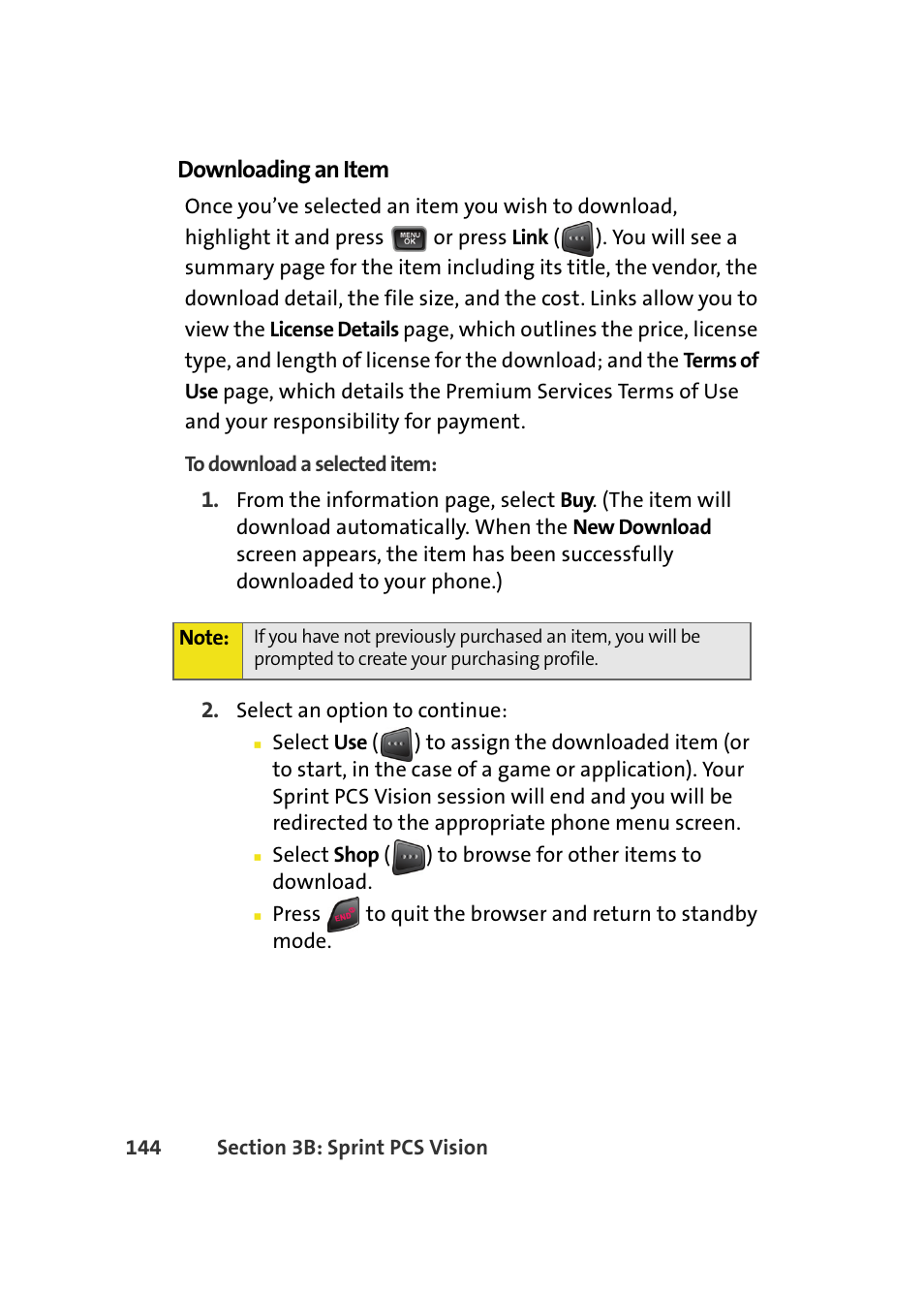 Downloading an item | Samsung A580 User Manual | Page 162 / 197