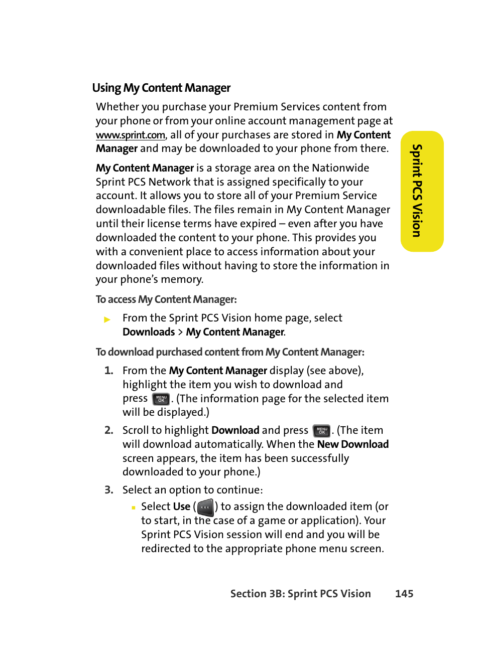 Spr in t pcs v ision | Samsung A580 User Manual | Page 163 / 197