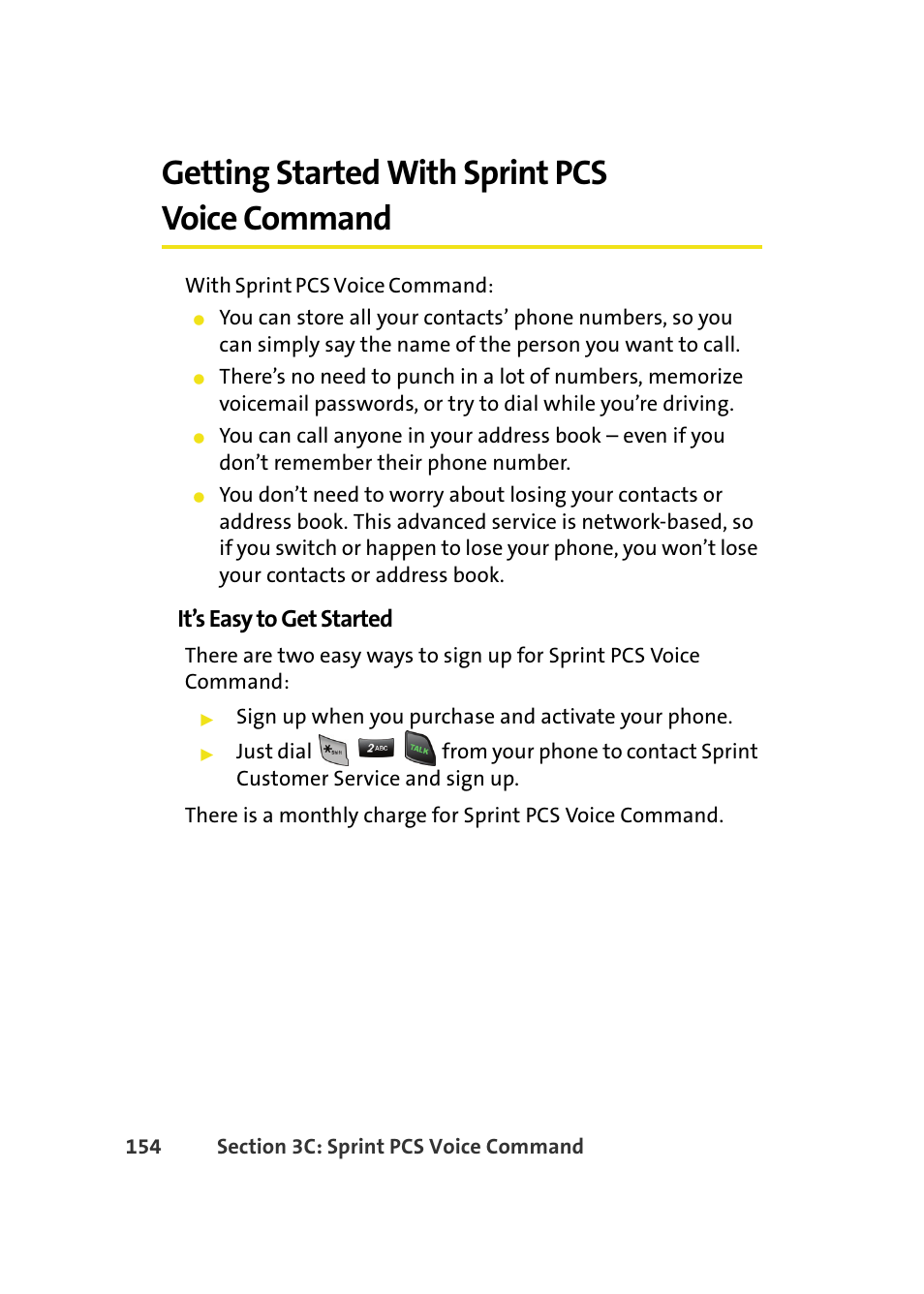 Getting started with sprint pcs voice command, It’s easy to get started | Samsung A580 User Manual | Page 172 / 197