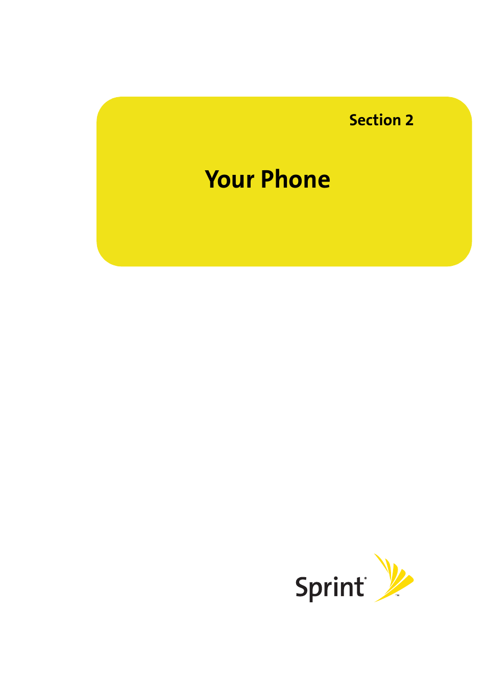 Your phone, Section 2: your phone | Samsung A580 User Manual | Page 29 / 197