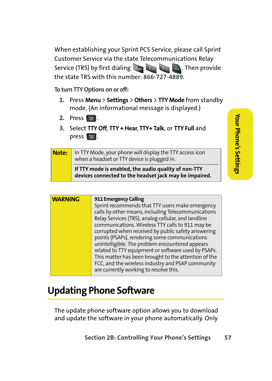 Updating phone software | Samsung A580 User Manual | Page 75 / 197