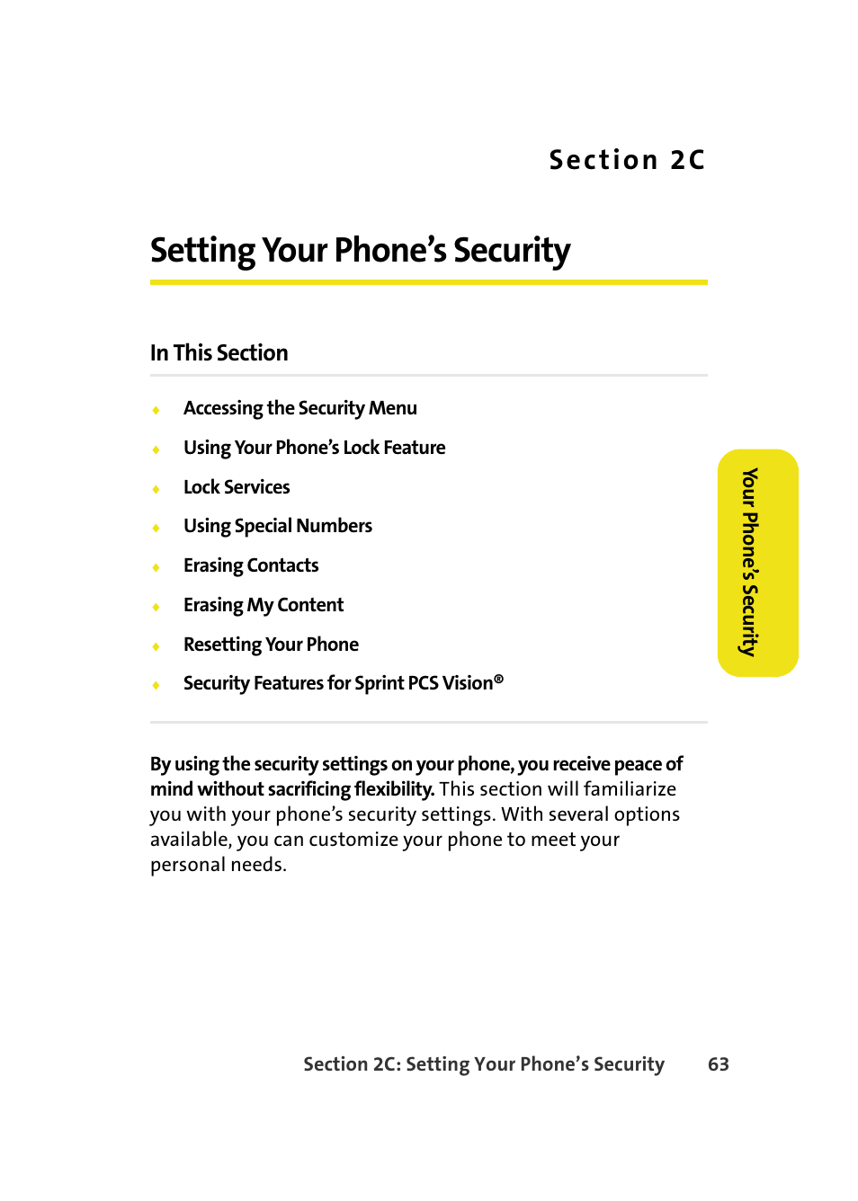 Setting your phone’s security, 2c. setting your phone’s security | Samsung A580 User Manual | Page 81 / 197