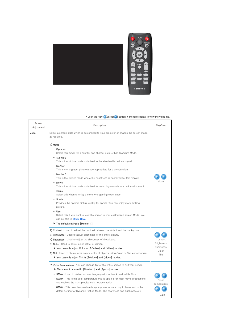 Picture | Samsung SP-D400S User Manual | Page 25 / 38