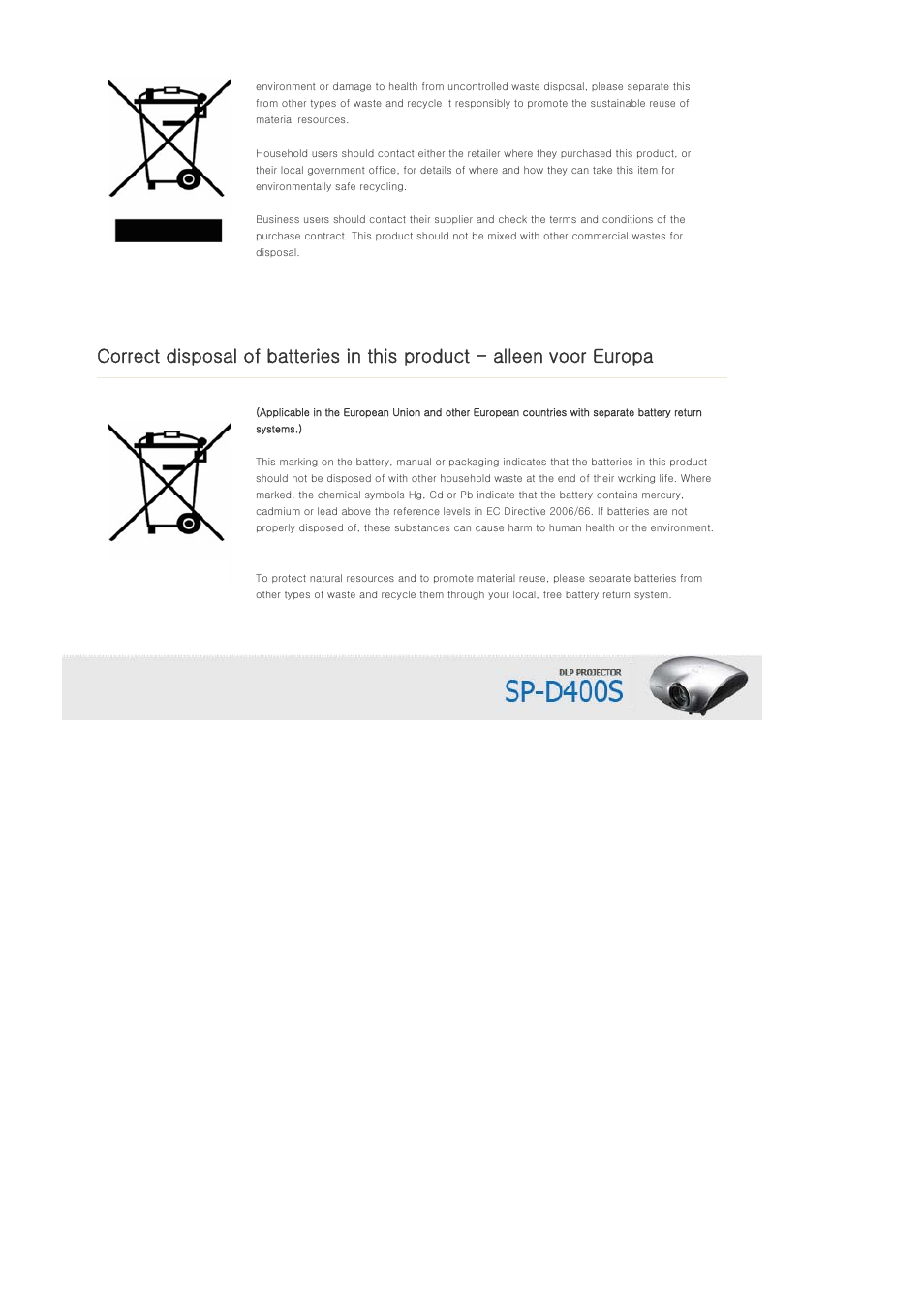 Samsung SP-D400S User Manual | Page 7 / 38