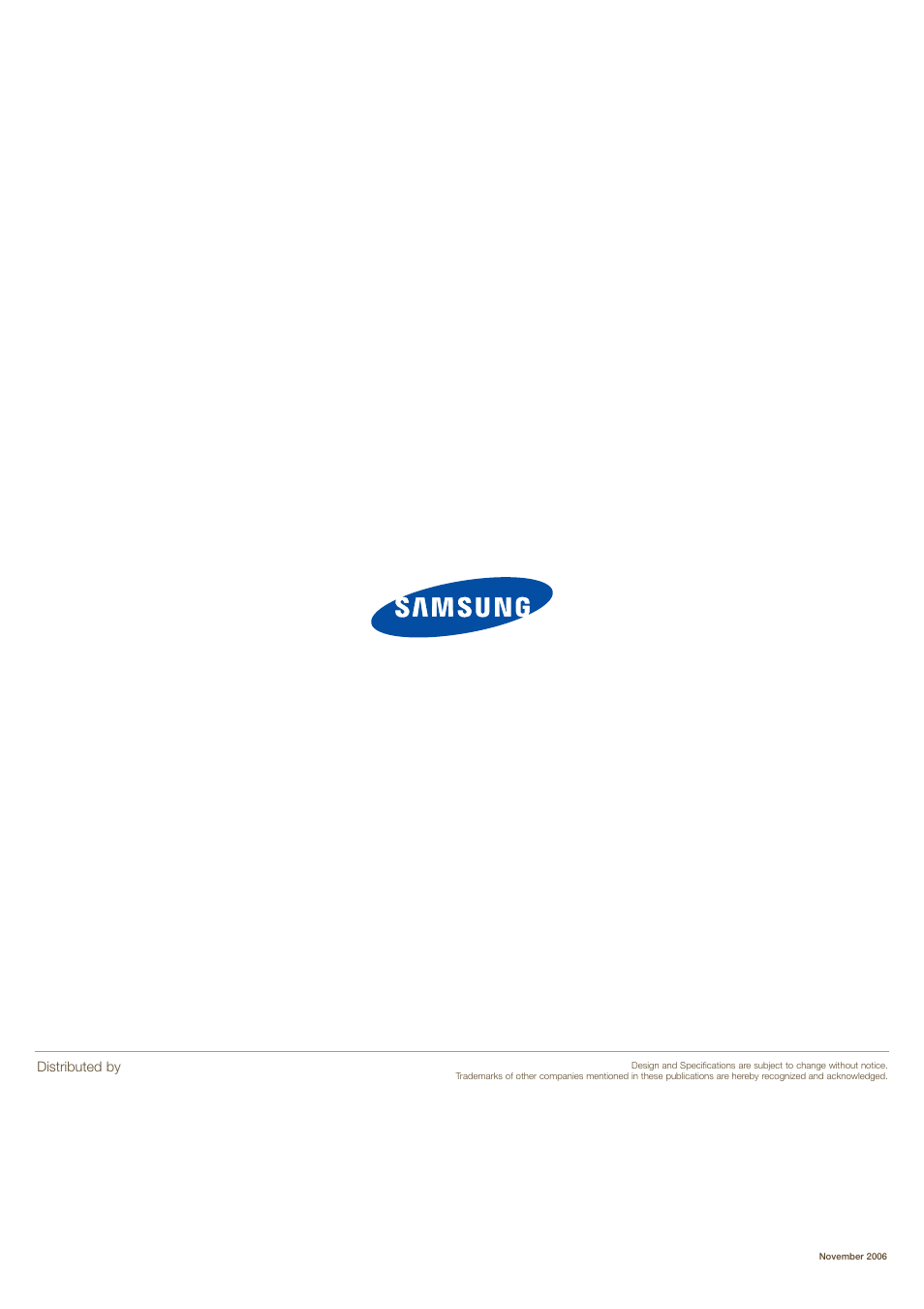 Distributed by | Samsung SCX-6345N User Manual | Page 32 / 32