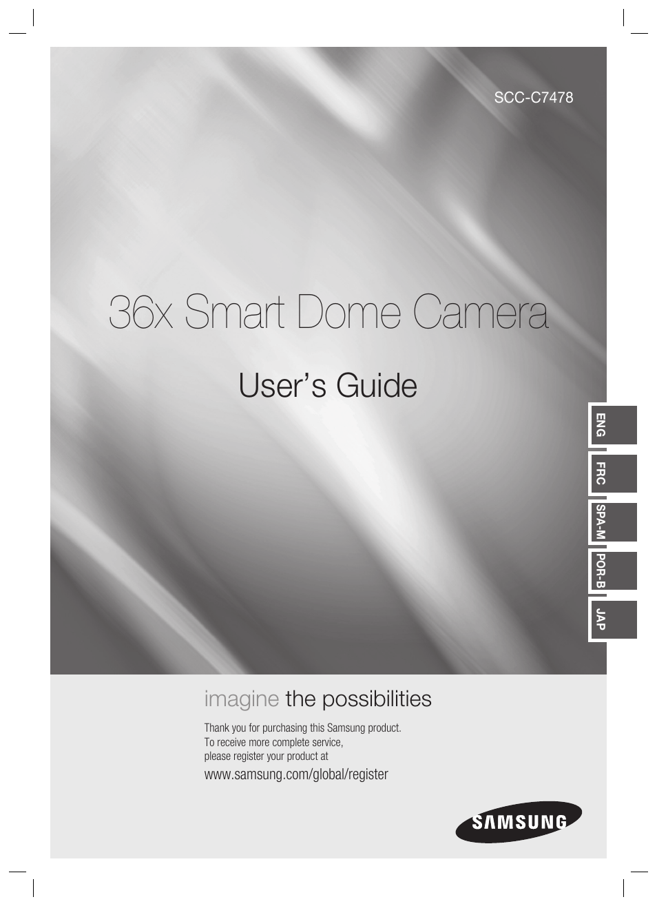 Samsung SCC-C7478 User Manual | 33 pages