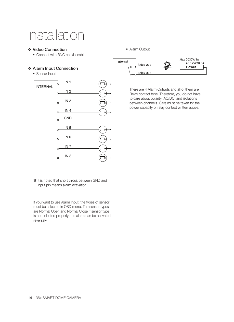 Installation | Samsung SCC-C7478 User Manual | Page 14 / 33