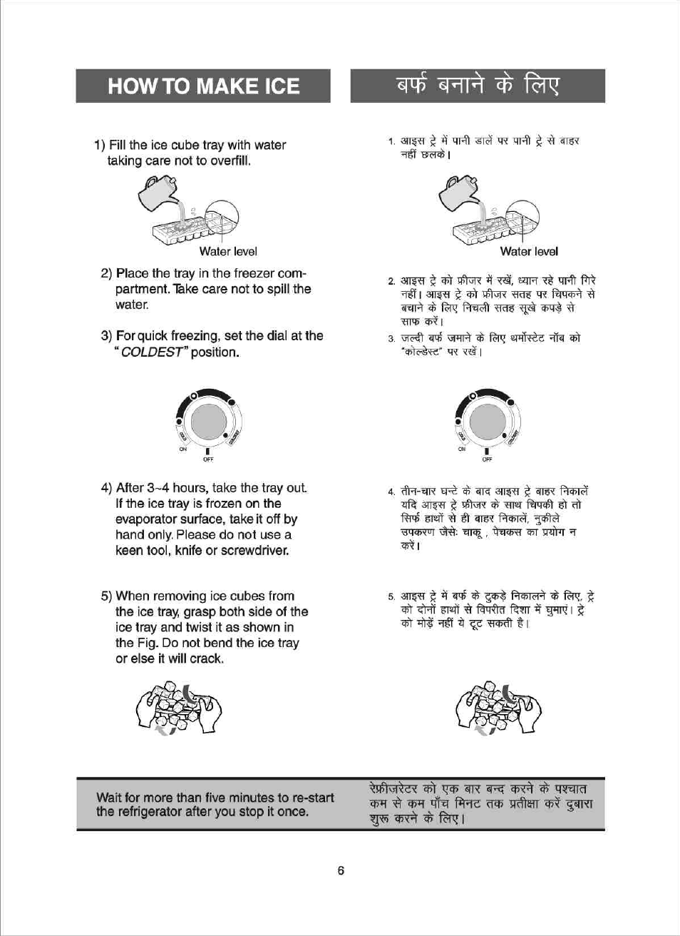 Howto make ice | Samsung RA 18 User Manual | Page 7 / 16