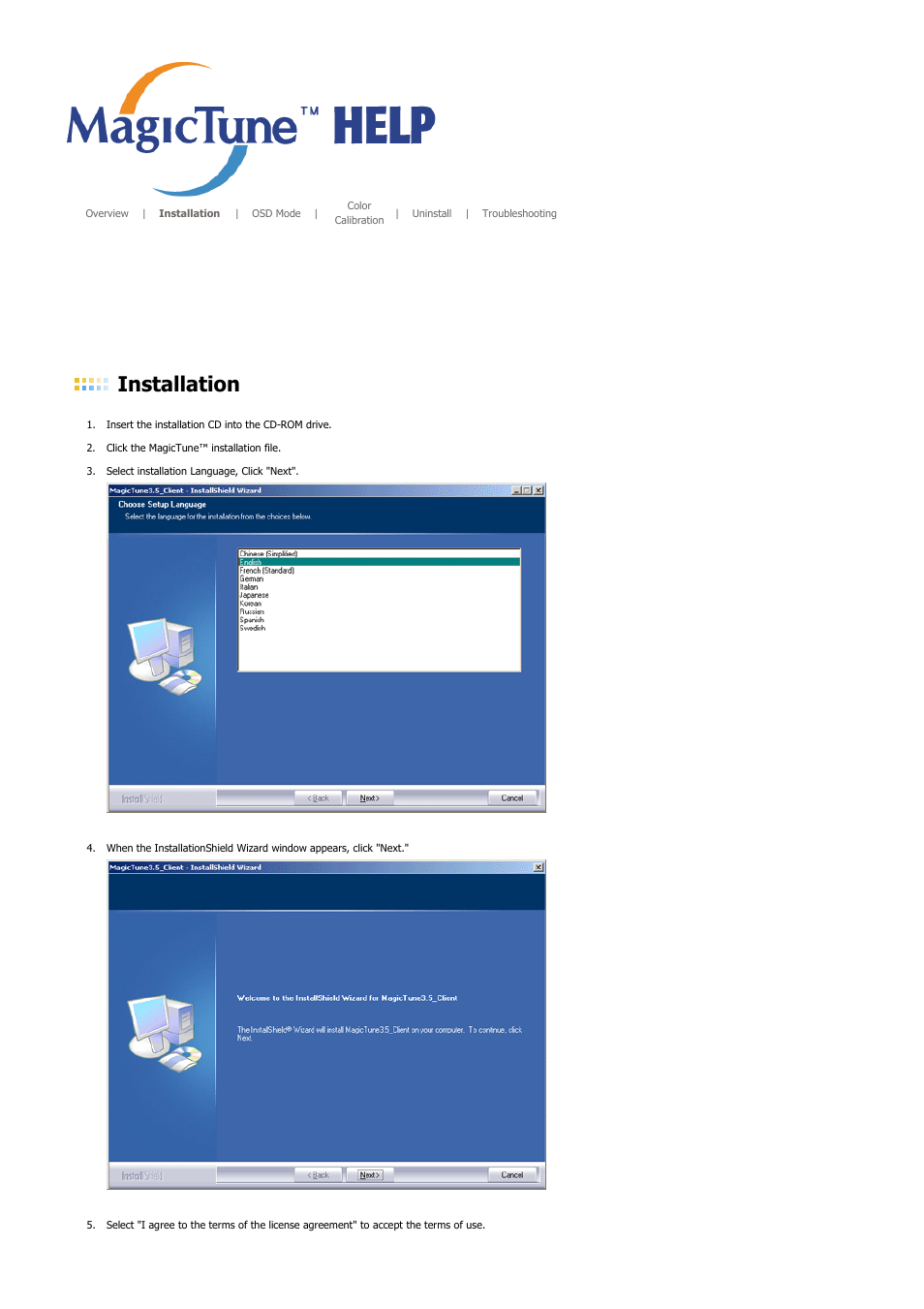 Installation | Samsung SYNCMASTER 901B User Manual | Page 51 / 111