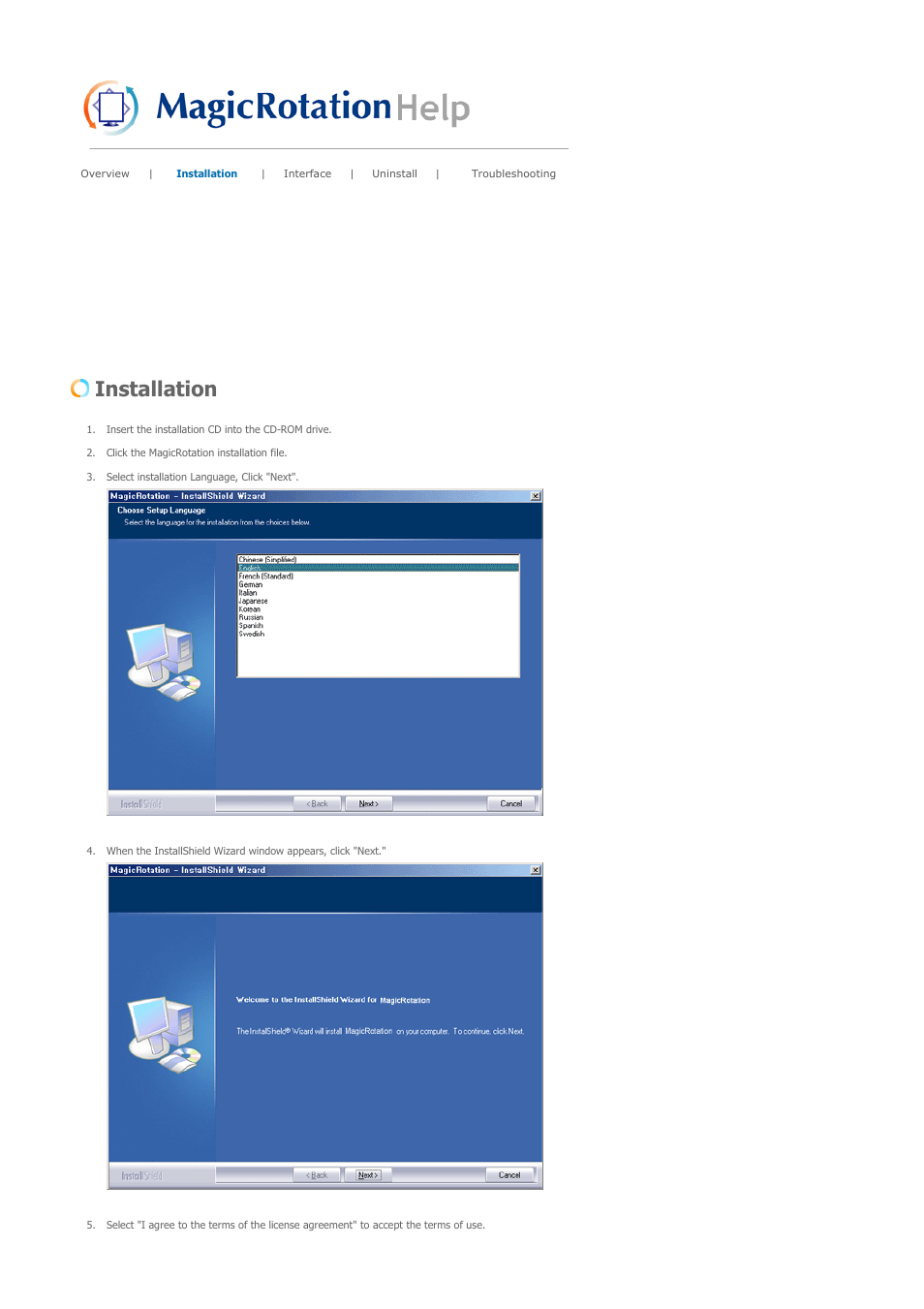Installation | Samsung SYNCMASTER 901B User Manual | Page 68 / 111