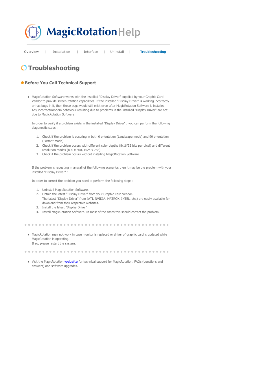 Troubleshooting, Before you call technical support | Samsung SYNCMASTER 901B User Manual | Page 77 / 111