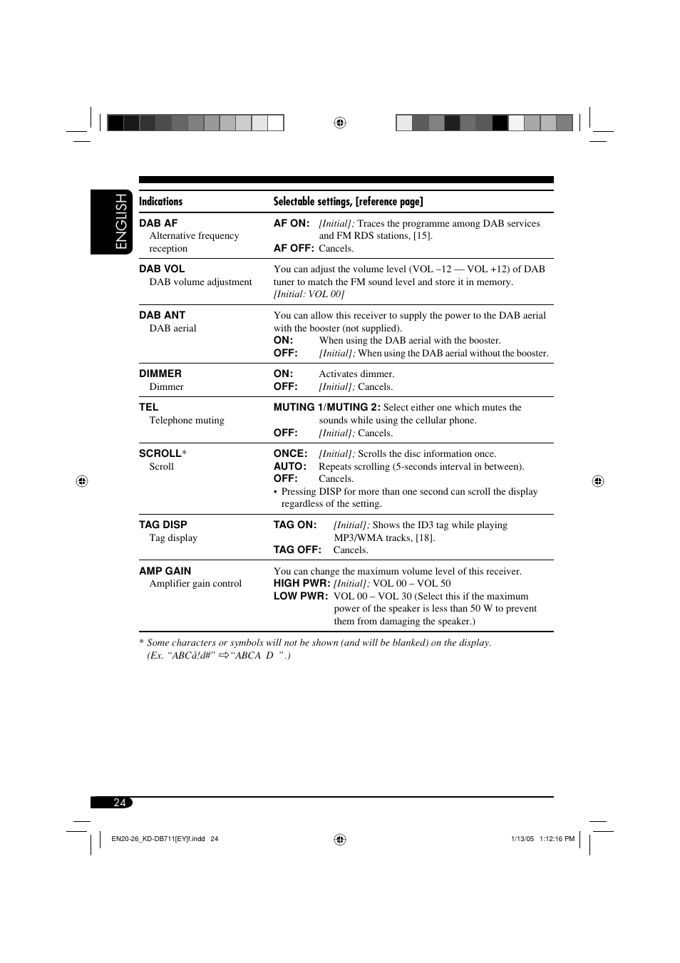 English | JVC KD-DB711 User Manual | Page 24 / 98