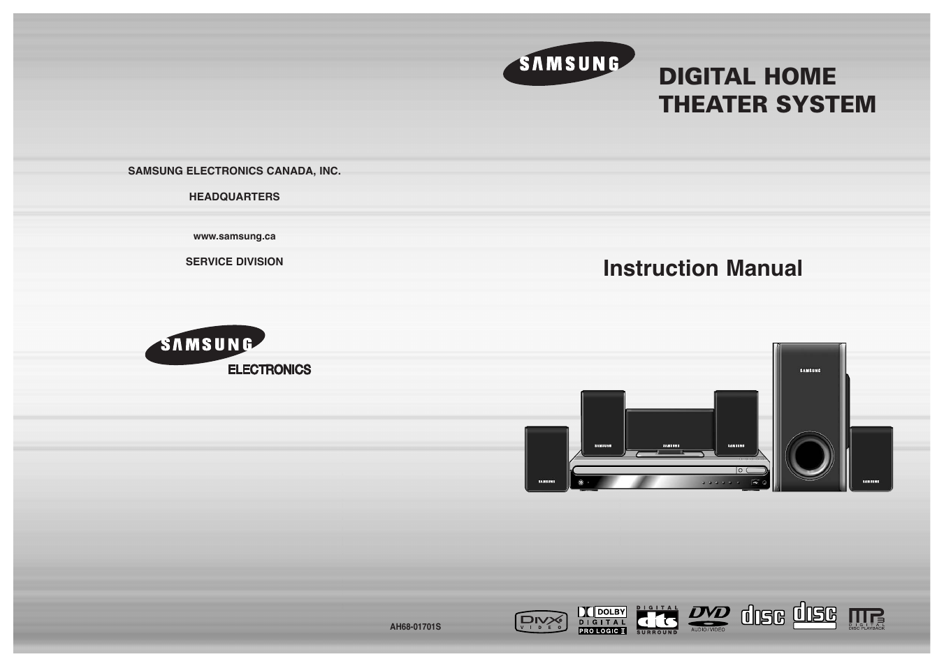Samsung HT-P38 User Manual | 36 pages